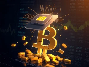 Bitcoin quantum risk analysis showing institutional portfolio shift from cryptocurrency to gold assets