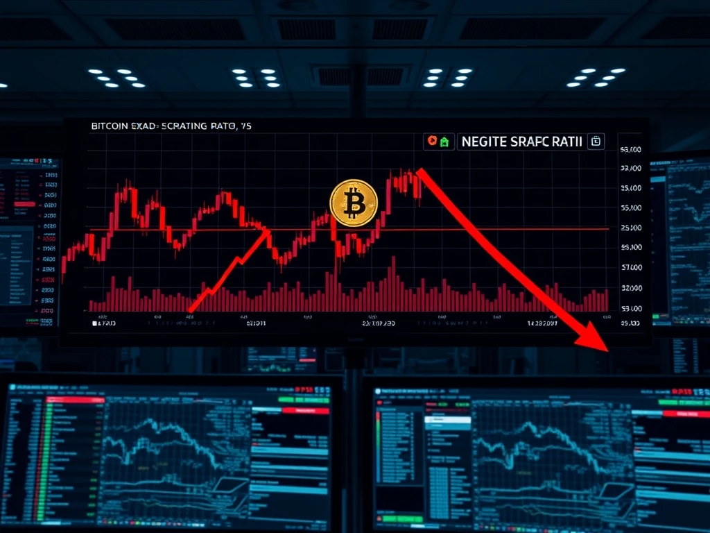 Bitcoin risk-adjusted returns analysis showing negative Sharpe Ratio patterns similar to 2022 bear market
