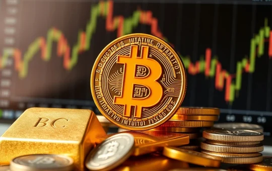 Bitcoin as a risk-off asset compared to gold and silver in financial markets