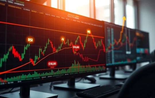 Bitcoin technical analysis showing RSI indicators pointing toward $105,000 price target with bullish convergence patterns