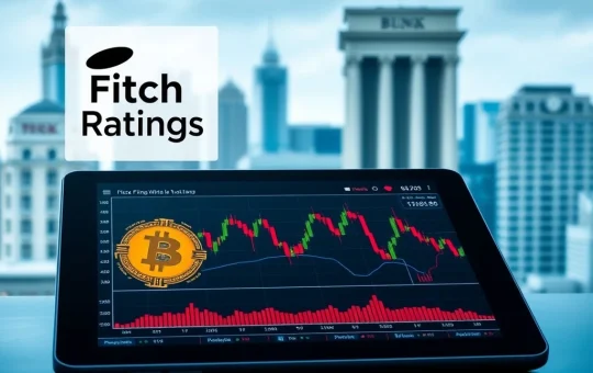Fitch Ratings analysis of Bitcoin-backed securities showing speculative-grade risk assessment