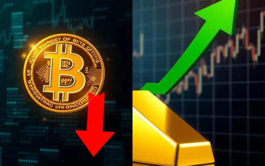 Bitcoin price stalls while gold forecast shows a $23,000 target, highlighting a major market divergence.