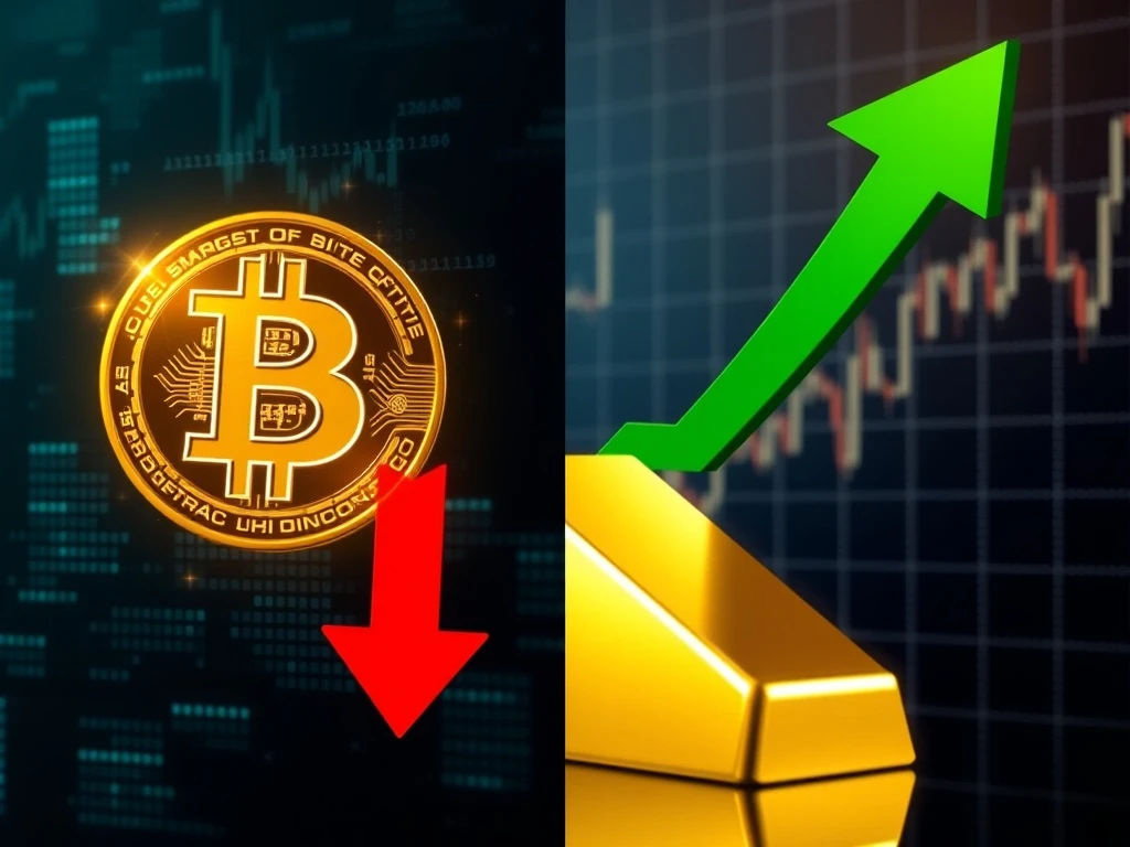 Bitcoin price stalls while gold forecast shows a $23,000 target, highlighting a major market divergence.