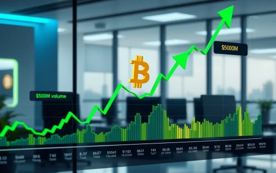 Bitcoin price surge analysis showing Binance derivatives trading volume data and market signals