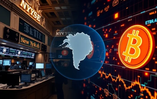 Bitcoin and US stock market reaction to Trump's Greenland tariff cancellation shows cautious investor optimism.
