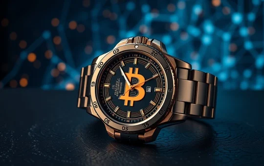 GoMining Bitcoin watch merging luxury timepiece with cryptocurrency mining rewards functionality