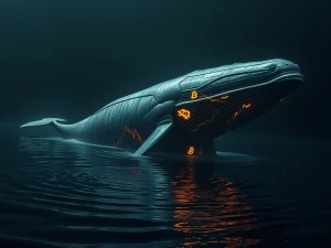 Ancient Bitcoin whale awakens after 13 years, symbolizing a massive $84.6M BTC transfer and long-term holder movement.