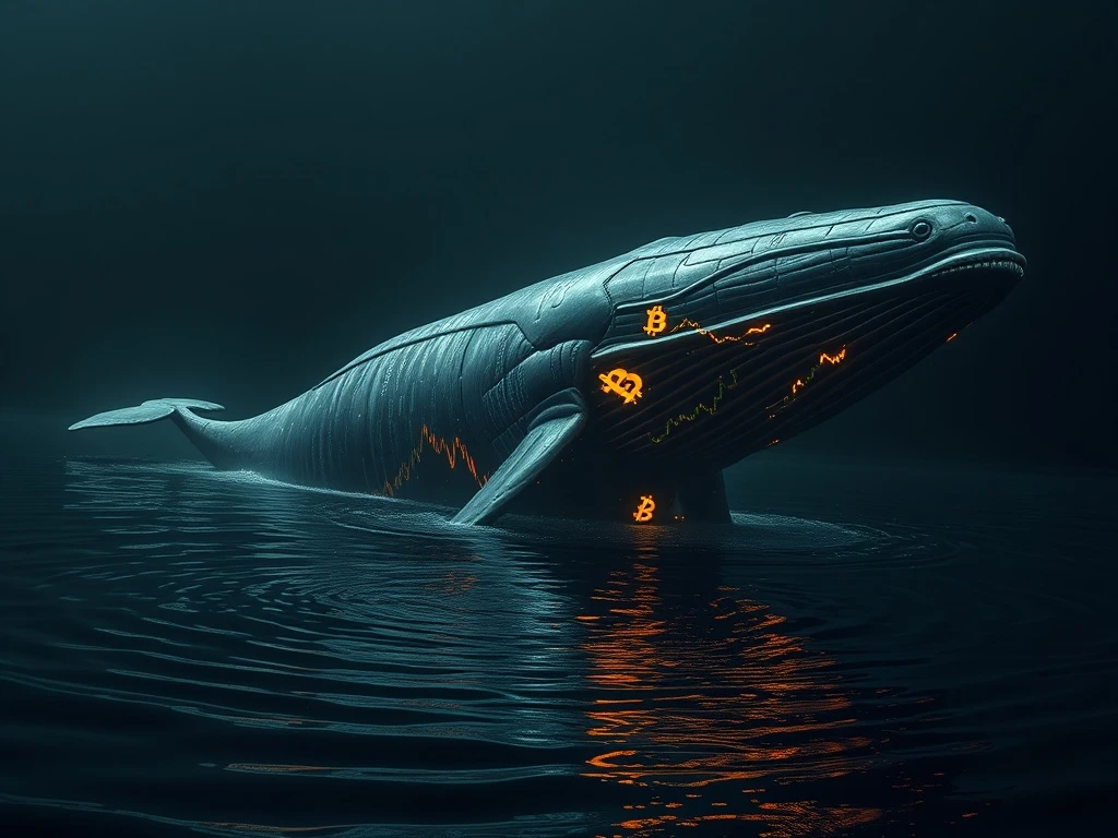Ancient Bitcoin whale awakens after 13 years, symbolizing a massive $84.6M BTC transfer and long-term holder movement.