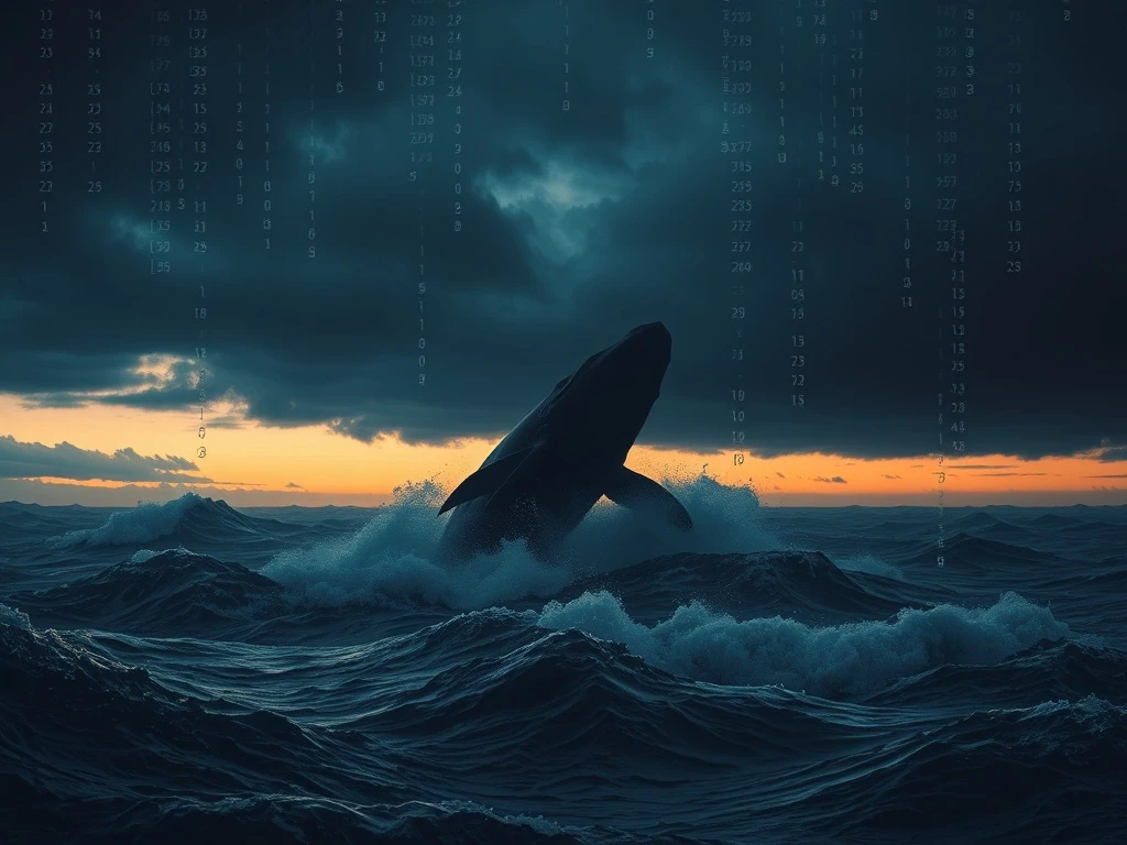 A Bitcoin whale panic-selling 200 BTC during a market downturn, resulting in a multi-million dollar loss.
