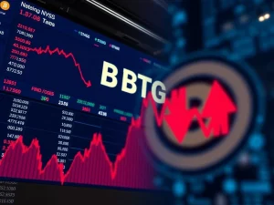 BitGo IPO stock performance chart showing volatility and decline below offer price in 2025 crypto market