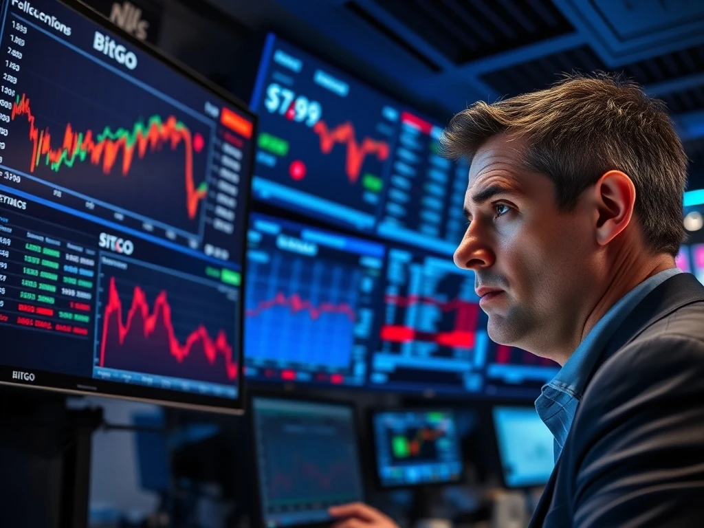 BitGo stock price crashing below IPO value on second trading day with cryptocurrency market context