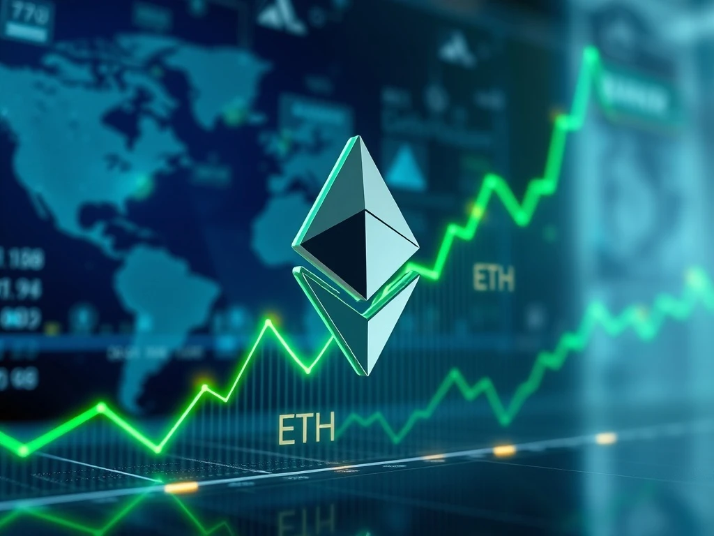 Bitmain's major Ethereum investment shown through blockchain data visualization and institutional crypto strategy.