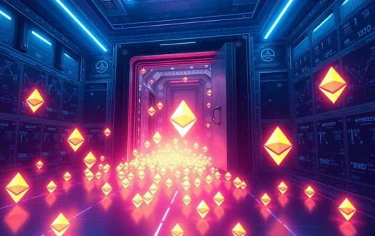 Visualization of a massive $5.65 billion Ethereum staking operation by a Bitmine-linked crypto address.