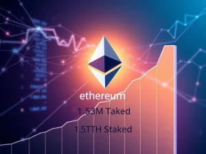 BitMine's massive Ethereum staking position now represents 4% of all staked ETH on the Beacon Chain.