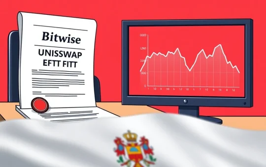 Analysis of Bitwise's Uniswap ETF filing and the contrasting UNI token price performance.