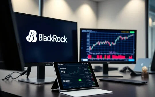BlackRock ETF investment in Strategy preferred stock analysis showing institutional crypto exposure