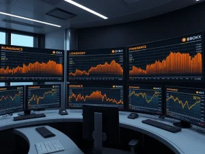 Bitcoin perpetual futures trading data showing short positions leading long positions across major crypto exchanges