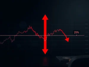 Cardano ADA cryptocurrency price chart showing critical support level and potential 25% crash risk analysis