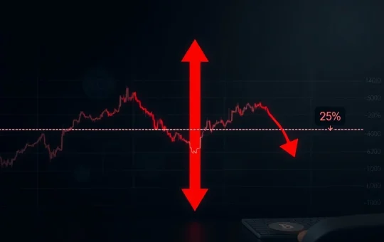 Cardano ADA cryptocurrency price chart showing critical support level and potential 25% crash risk analysis
