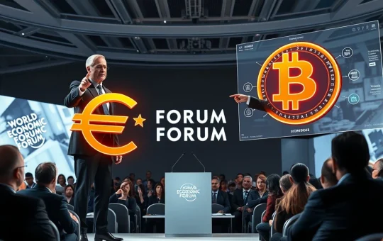 Central banks vs Bitcoin debate on public trust at the 2025 World Economic Forum in Davos