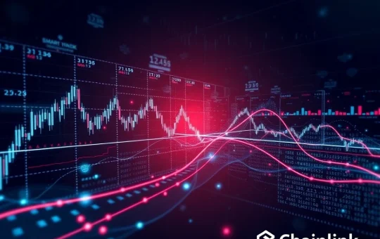Chainlink data streams connecting real-time U.S. stock market information to blockchain networks