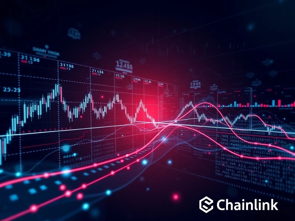 Chainlink data streams connecting real-time U.S. stock market information to blockchain networks