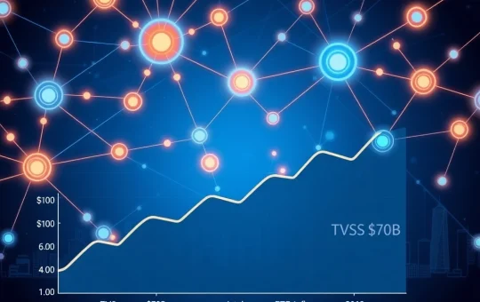 Chainlink's oracle network securing $70 billion in assets as institutional ETF inflows grow in 2026 DeFi market.