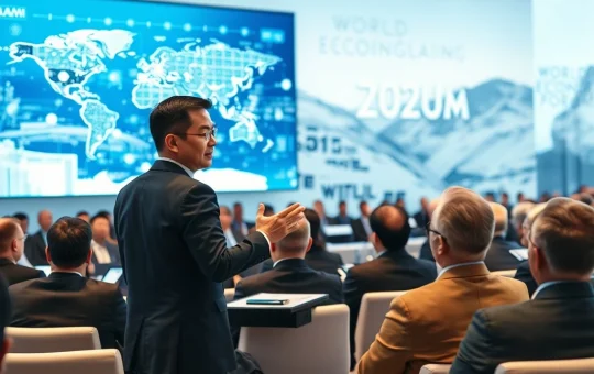 Changpeng Zhao discusses government asset tokenization at the World Economic Forum in Davos.