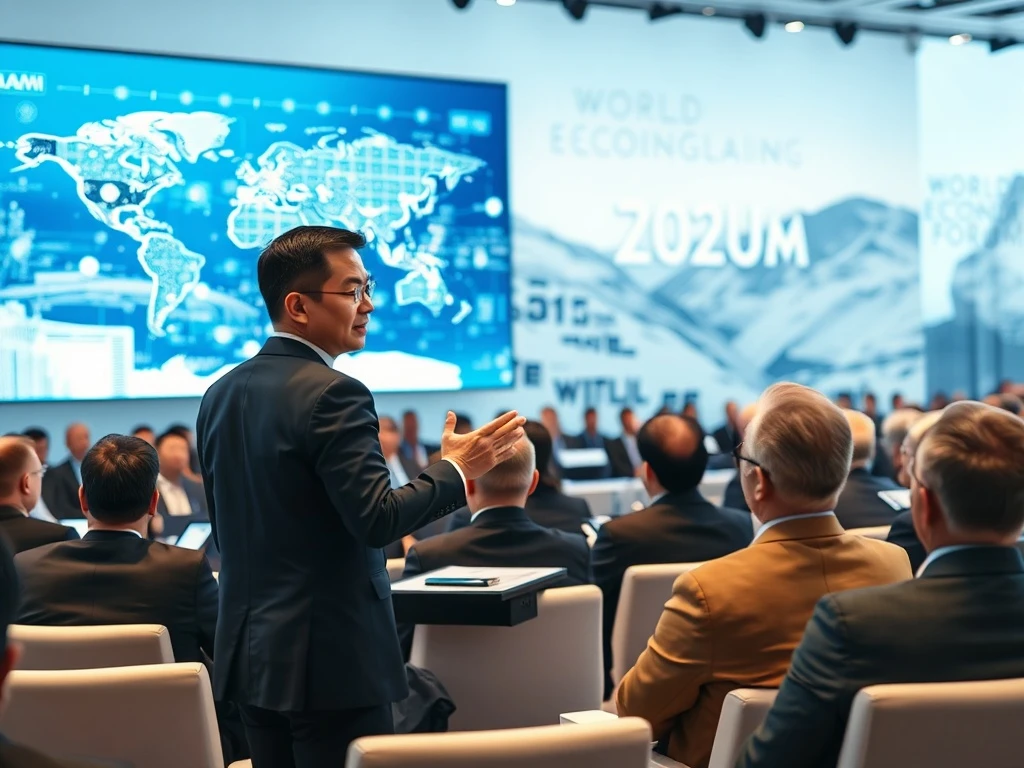 Changpeng Zhao discusses government asset tokenization at the World Economic Forum in Davos.