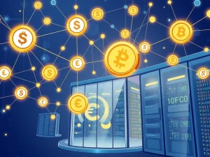 Circle's stablecoin infrastructure connecting institutional blockchain networks for global finance adoption