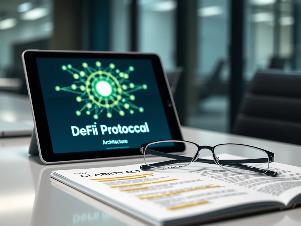 Analysis of the delayed US crypto market structure bill and its impact on DeFi regulation.