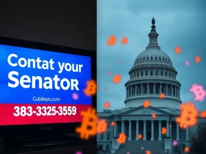 Political ad campaign targeting CLARITY Act crypto legislation in Senate debate