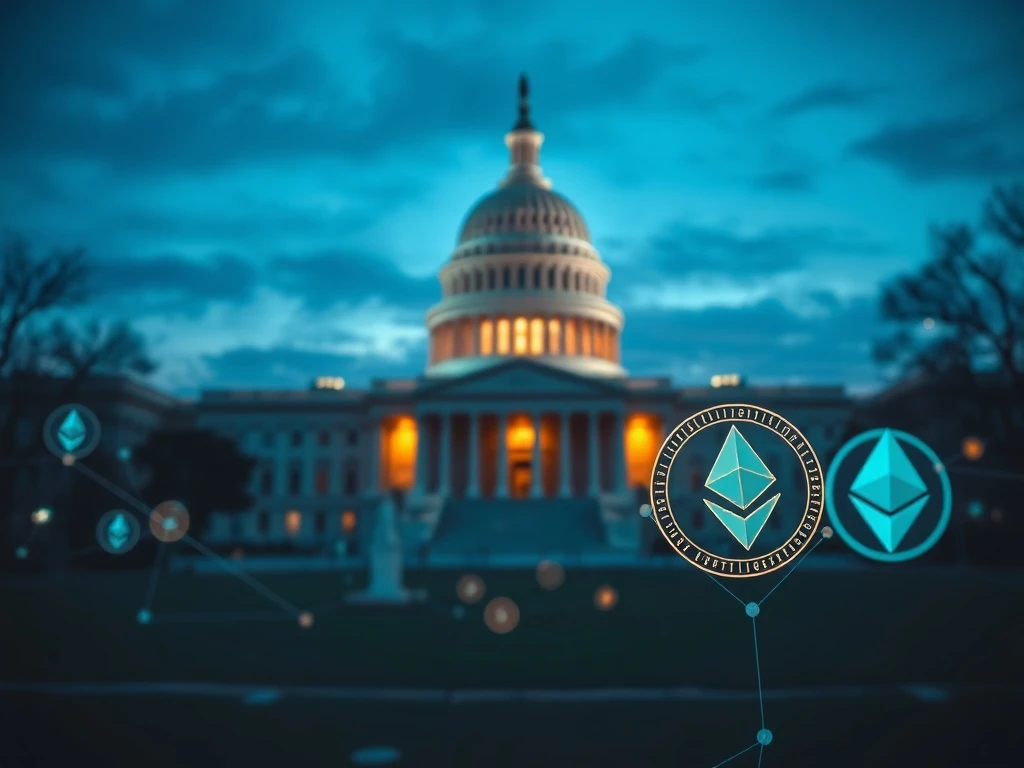 Political conflict over Clarity Act cryptocurrency regulation in Washington D.C.