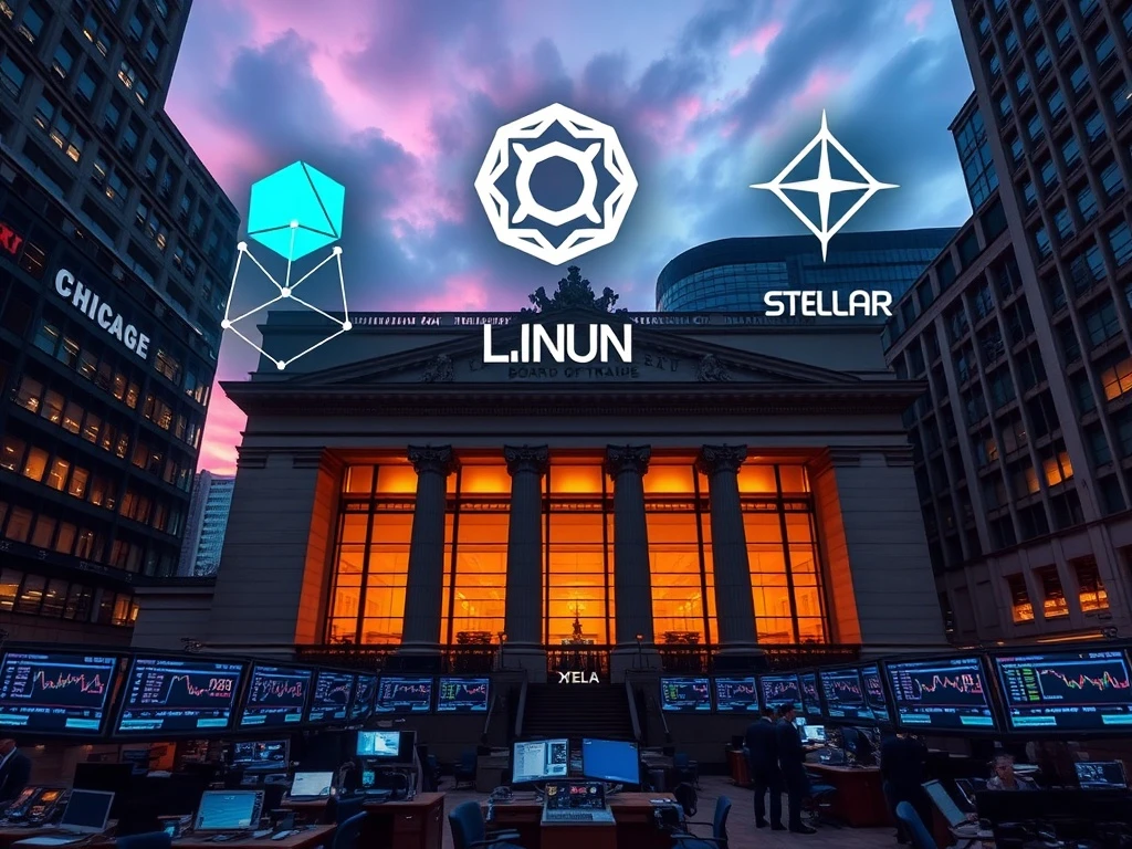 CME Group expands crypto futures to include Cardano, Chainlink, and Stellar contracts for regulated trading.