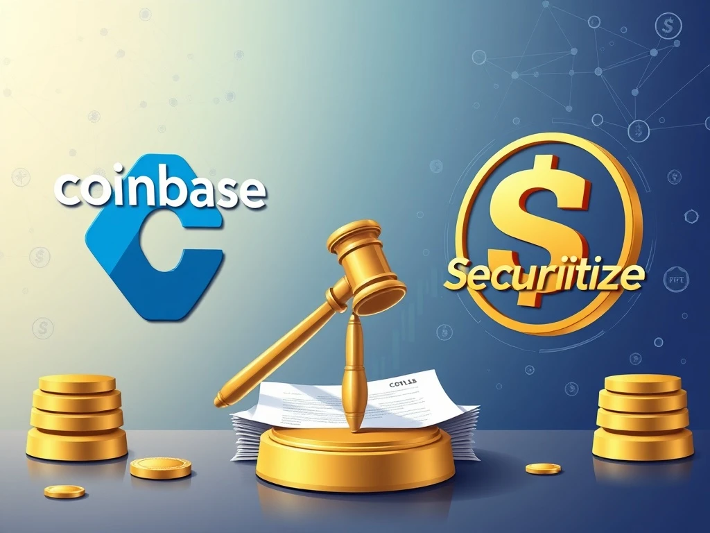 Coinbase vs Securitize competition over CLARITY Act crypto regulation and tokenized securities market