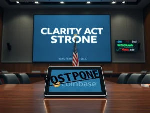 Coinbase withdrawal threatens CLARITY crypto market bill passage in Congress