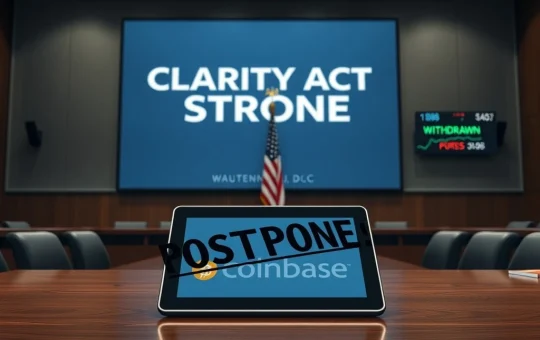 Coinbase withdrawal threatens CLARITY crypto market bill passage in Congress