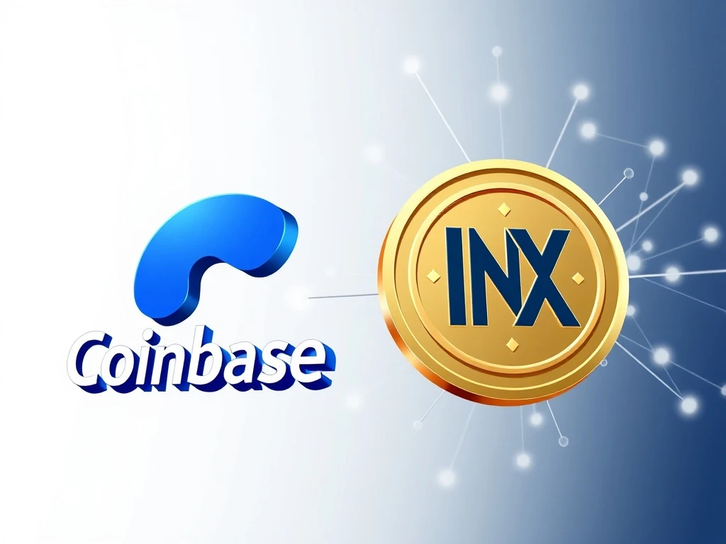 Coinbase exchange listing INX token for regulated digital securities trading