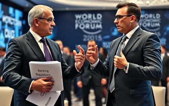 Coinbase and JPMorgan CEOs clash over cryptocurrency market structure legislation at Davos economic forum