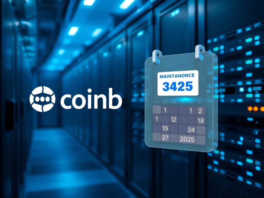 Coinbase scheduled server maintenance for platform stability and updates in 2025