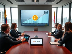 AFP Protección Bitcoin pension fund strategy for qualified investors in Colombia's financial market.