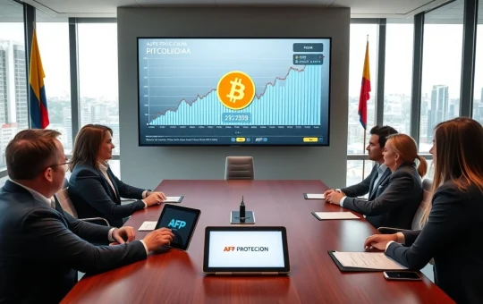 AFP Protección Bitcoin pension fund strategy for qualified investors in Colombia's financial market.