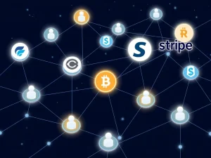 Corporate blockchain distribution networks connecting established user bases to proprietary chains