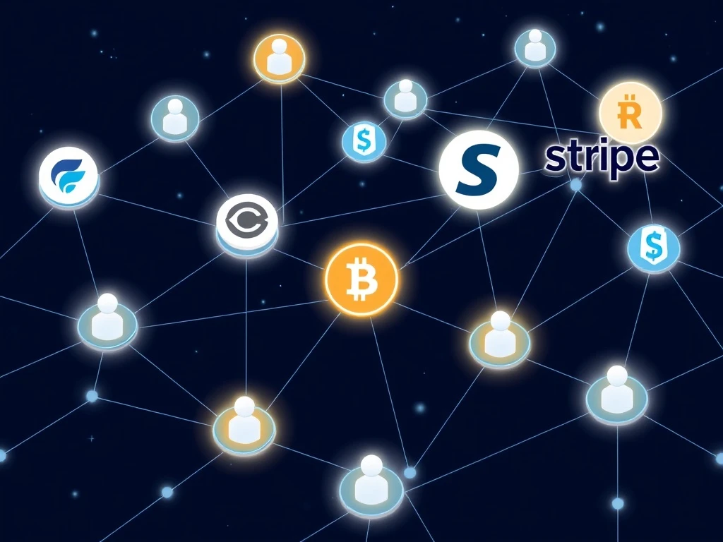 Corporate blockchain distribution networks connecting established user bases to proprietary chains
