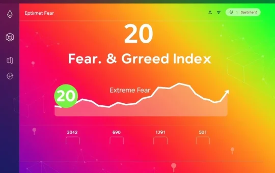 Cryptocurrency Fear & Greed Index showing extreme fear as bullish market signal according to Santiment analysis