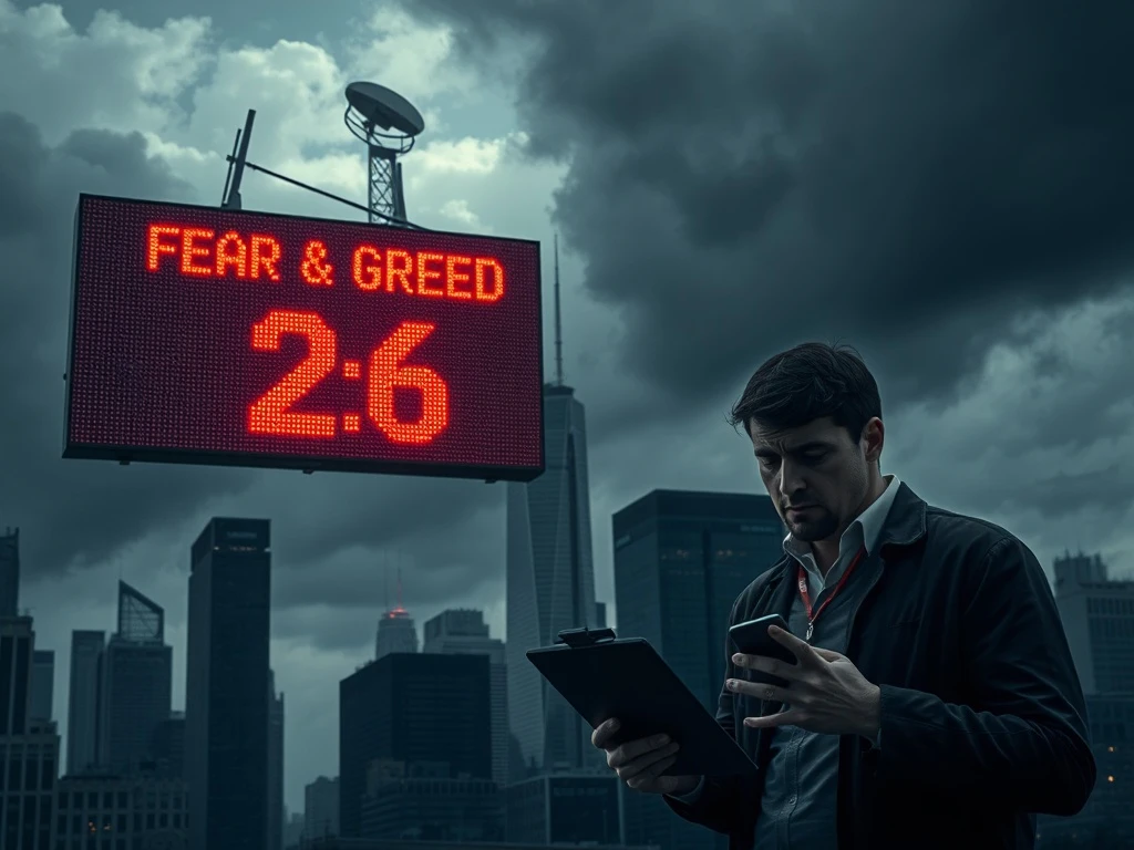 Analysis of the Crypto Fear & Greed Index dropping to 26 indicating intense market fear