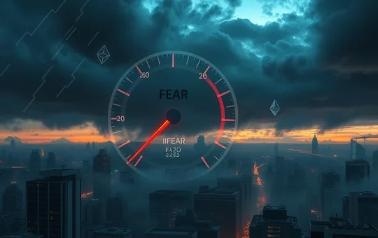 Analysis of the Crypto Fear & Greed Index holding at 26, indicating persistent investor fear.