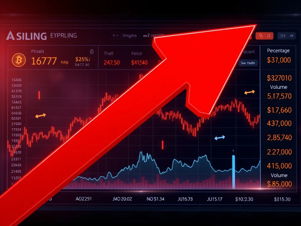 Visualization of a $104 million crypto futures liquidation event causing significant market volatility.