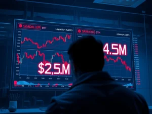 Analysis of $48M in crypto liquidations dominated by long positions on Bitcoin and Ethereum perpetual futures.