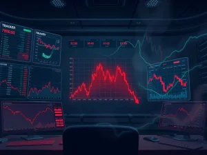 Analysis of crypto market liquidations triggering a broader financial market correction